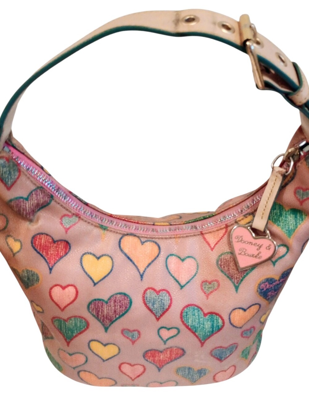 Dooney & Bourke Crayon Hearts Mini Bucket Bag - Picture 15 of 16